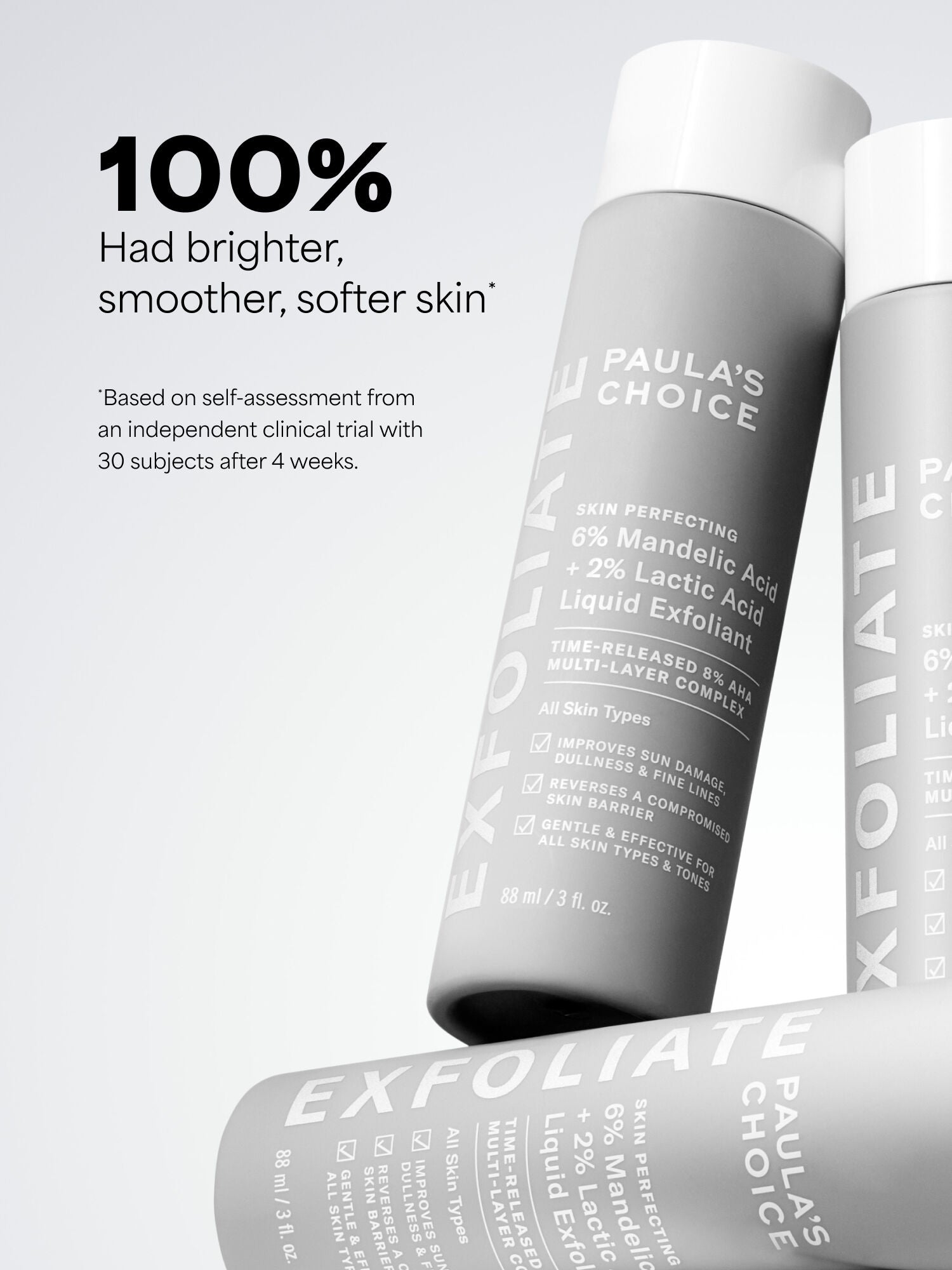 SKIN PERFECTING 6% Mandelic Acid + 2% Lactic Acid Liquid Exfoliant