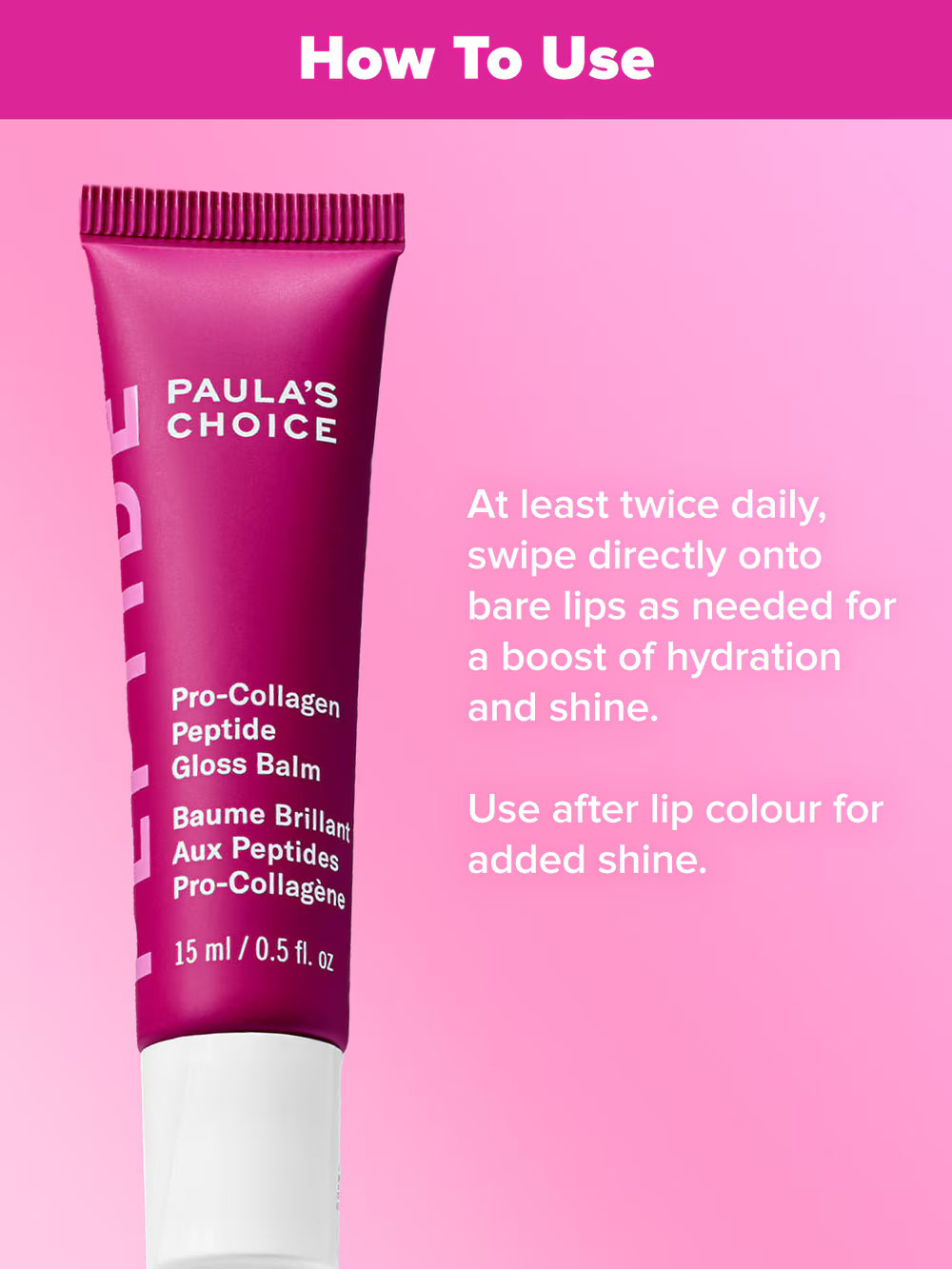 Pro-Collagen Peptide Plumping Gloss Balm Lip Treatment Deep Plum