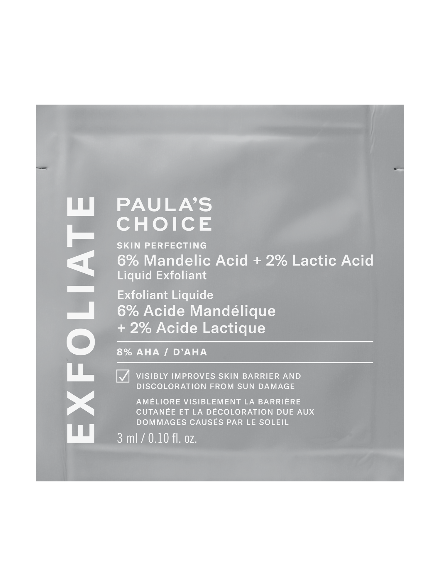SKIN PERFECTING 6% Mandelic Acid + 2% Lactic Acid Liquid Exfoliant Packette
