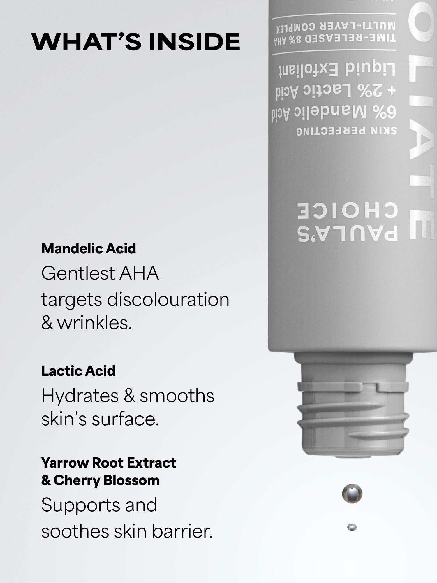 SKIN PERFECTING 6% Mandelic Acid + 2% Lactic Acid Liquid Exfoliant