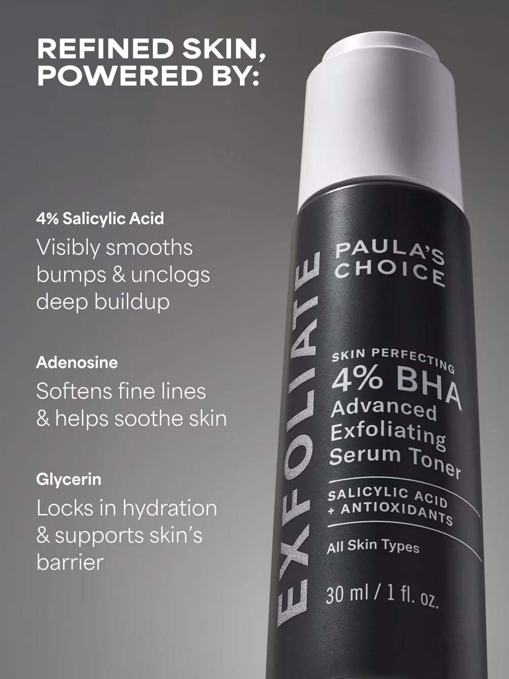 SKIN PERFECTING 4% BHA Advanced Exfoliating Serum Toner