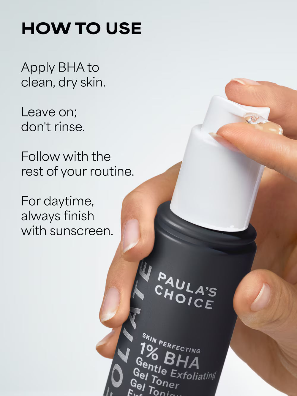 SKIN PERFECTING 1% BHA Gentle Exfoliating Gel Toner