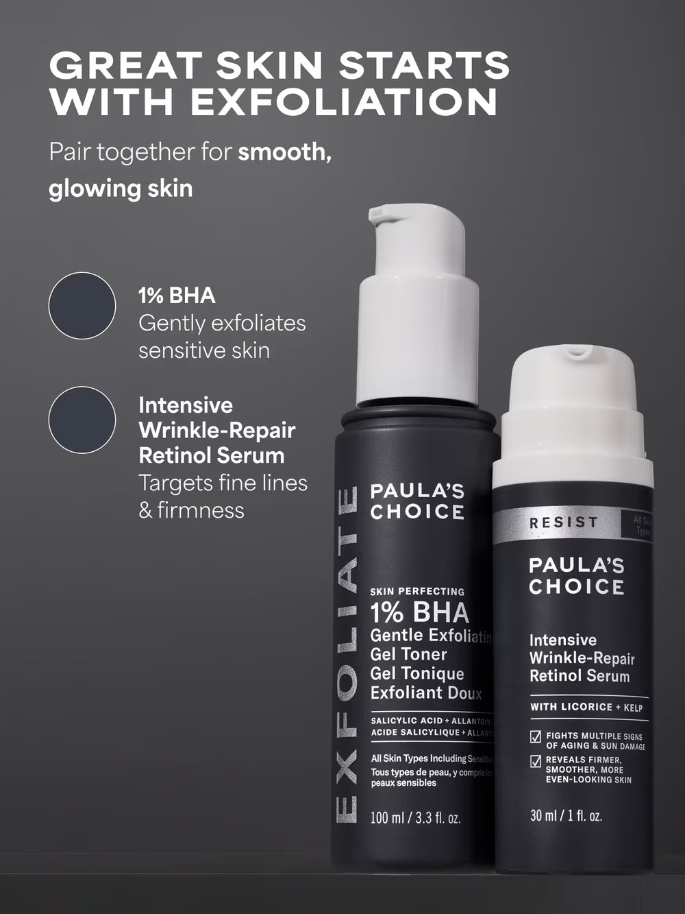 SKIN PERFECTING 1% BHA Gentle Exfoliating Gel Toner