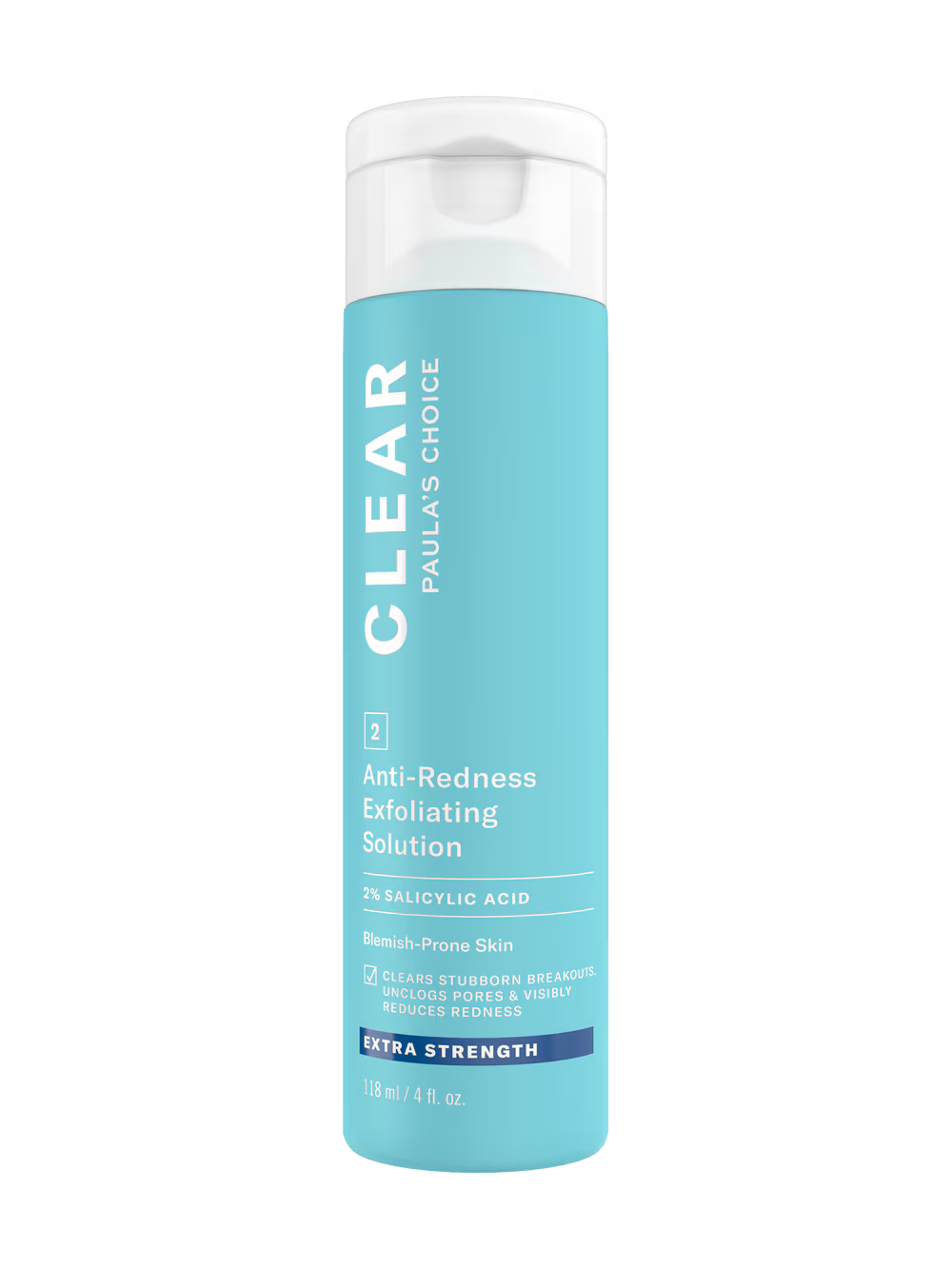 CLEAR Extra Strength Anti-Redness Exfoliating Solution With 2% Salicylic Acid