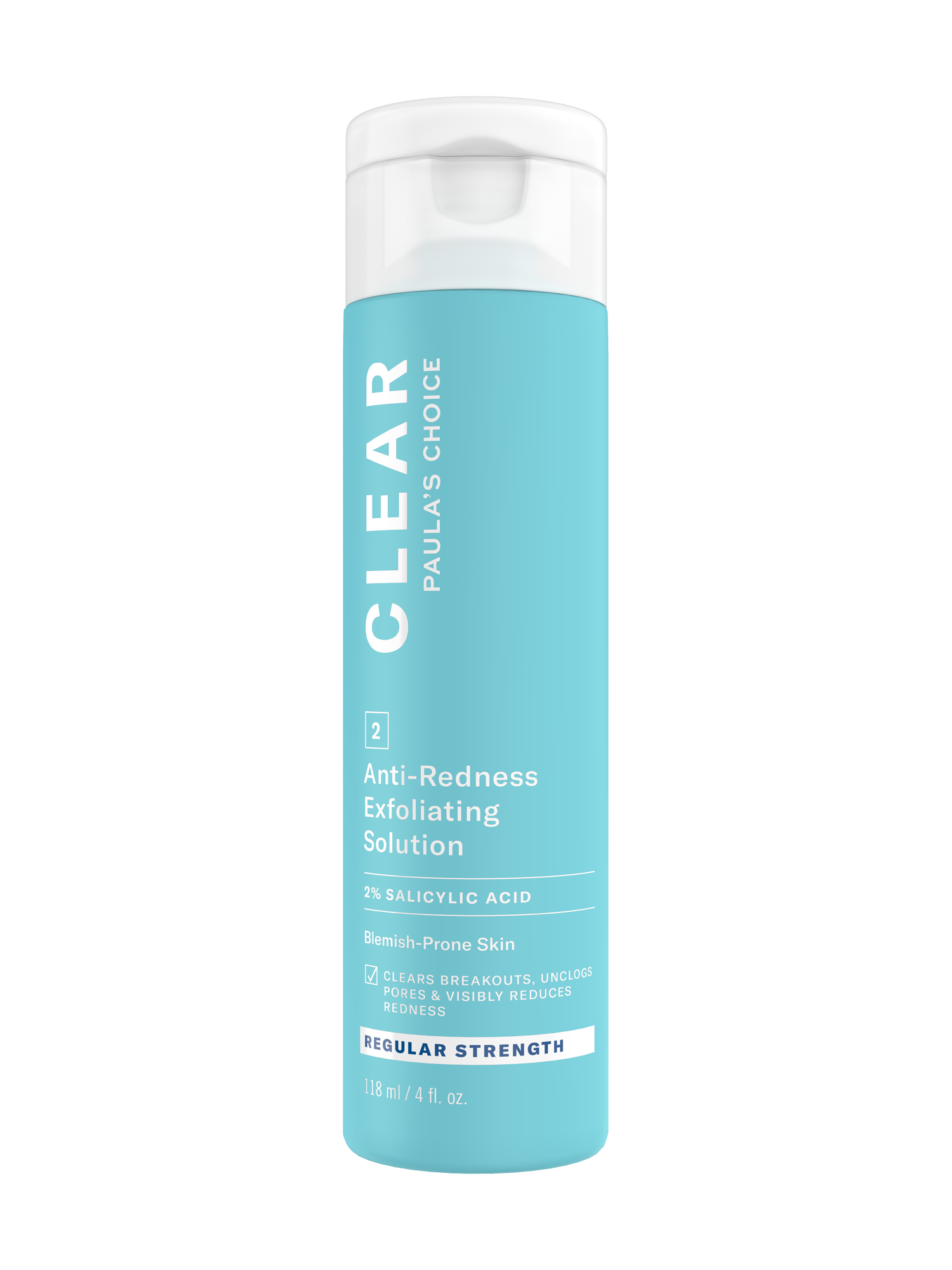 CLEAR Regular Strength Anti-Redness Exfoliating Solution With 2% Salicylic Acid