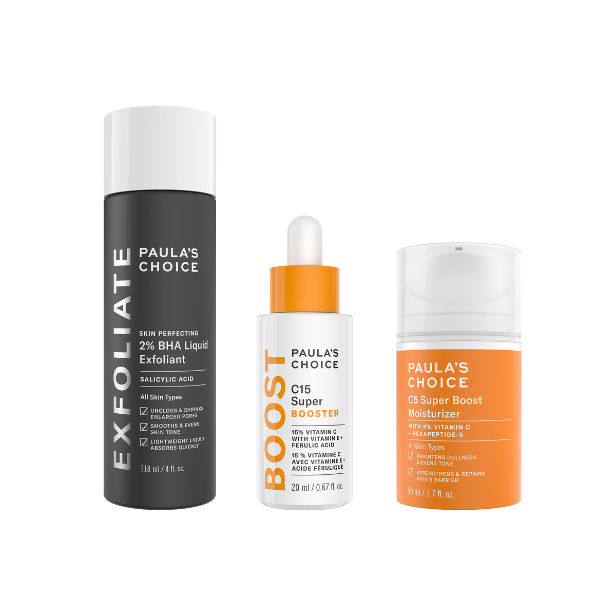 Exfoliate, Brighten & Hydrate Trio