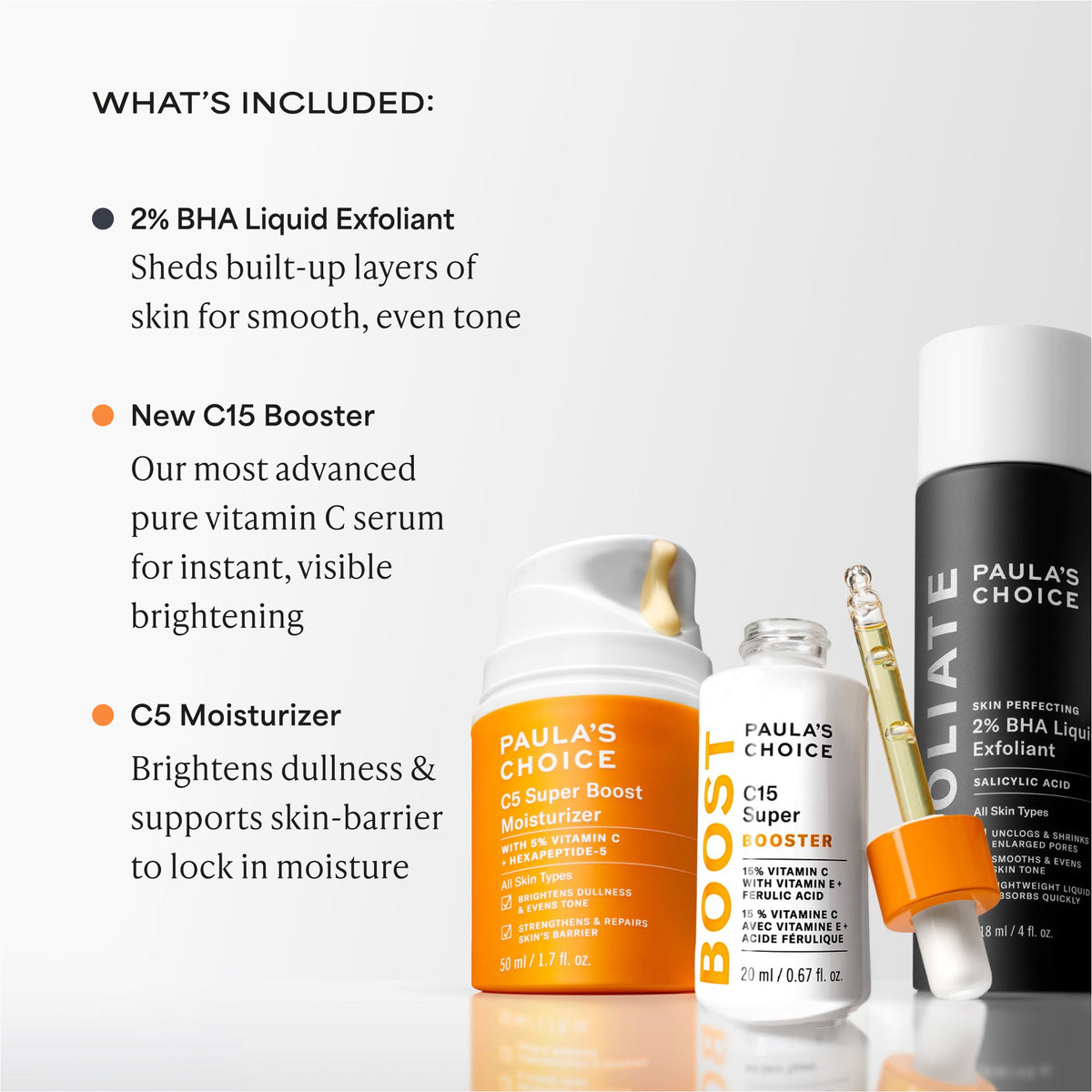 Exfoliate, Brighten & Hydrate Trio